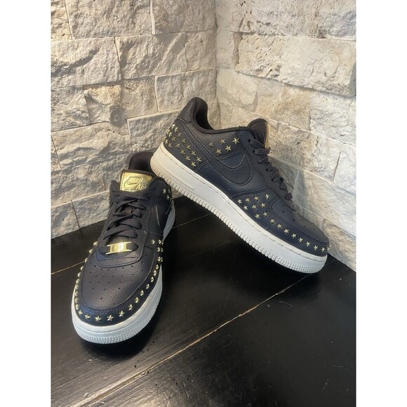 Nike Black and Gold Star Sneakers - Picture 1 of 9